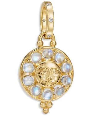 Temple St. Clair 18K Fj Moonstone & Diamond Selena Luna Pendant - Metallic