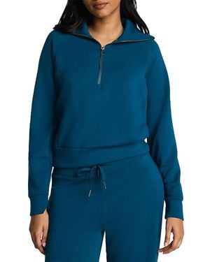 Spanx Airessentials Half Zip - Blue