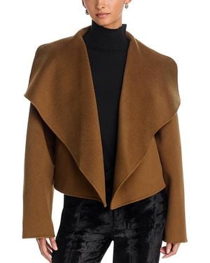 TOTEME Signature Double Wool Jacket - Brown