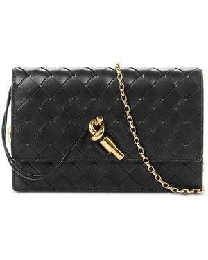 Bottega Veneta Andiamo Wallet On A Chain - Black