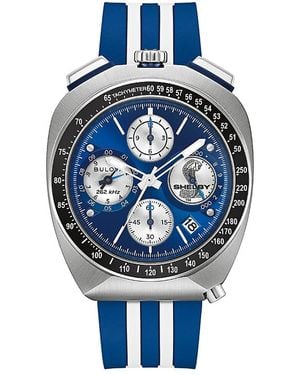 Bulova Limited Edition 150Th Anniversary Performance Shelby Chronograph, 43Mm - Blue