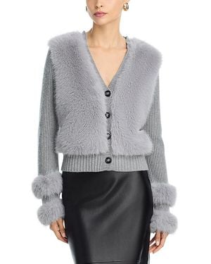 Ramy Brook Vivietta V Neck Cardigan - Gray