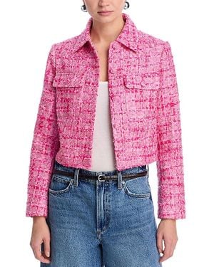 Aqua Tweed Blazer - Red
