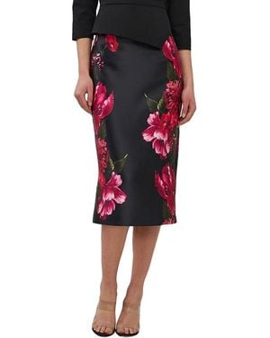 Kay Unger Flora Midi Skirt - Black