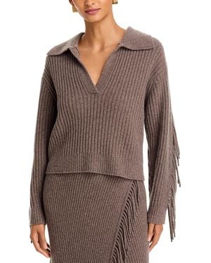 Jonathan Simkhai Natalia Collared Wool And Cashmere Sweater - Brown