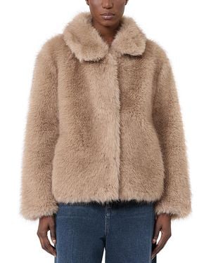 Max Mara Smmalce Faux Fur Jacket - Natural