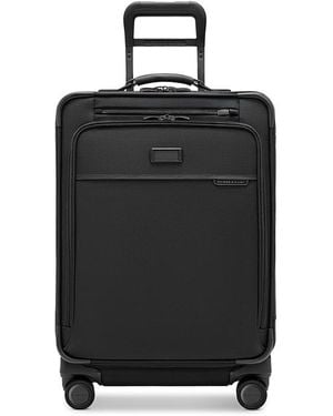 Briggs & Riley Compact 24 Checked Expandable Spinner Suitcase - Black