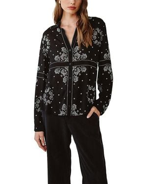 Bella Dahl Printed Shirt - Black