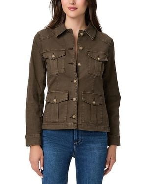 PAIGE Stacey Cotton Stretch Jacket - Brown