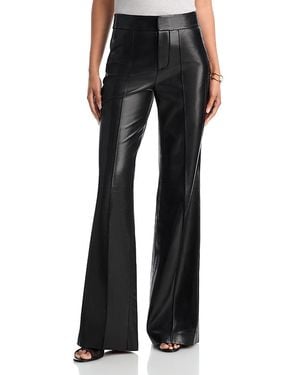 Alice + Olivia Dylan High Waist Wide Leg Pants - Black