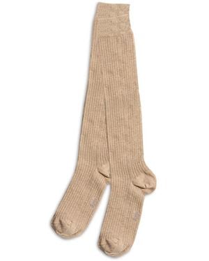 Stems Cotton & Cashmere Blend Knee Socks - Natural