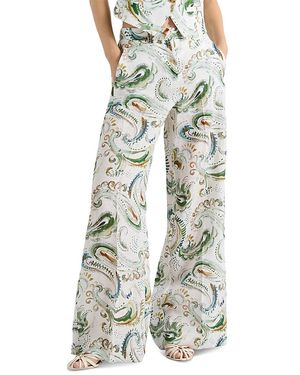 Marella Mlldomino Flax Linen Pants - Multicolor