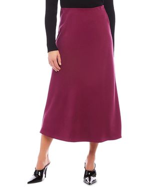 Karen Kane Bias Cut Midi Skirt - Purple