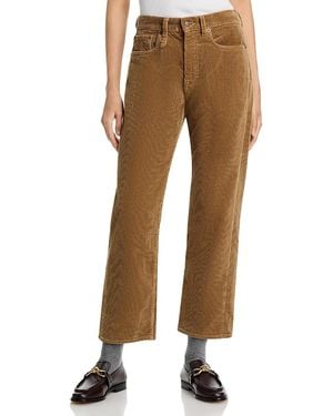 R13 Bf High Rise Ankle Straight Jeans - Natural