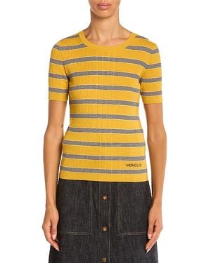 Moncler Stripe Crewneck - Yellow