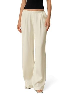 LILYSILK Double Faced Silk Charmeuse Pants - Natural