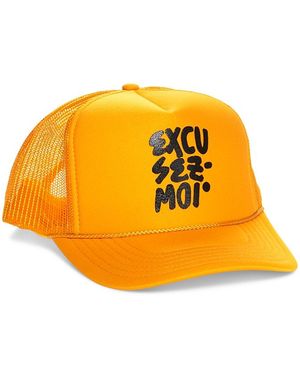 Clare V. Excusez Moi Trucker Hat - Yellow