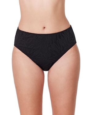 Gottex Skyfall Mid Rise Lace Bikini Bottom - Black