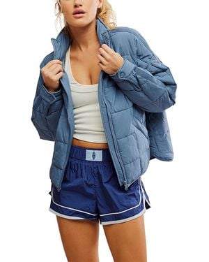 Free People Pippa Packable Puffer Jacket - Blue