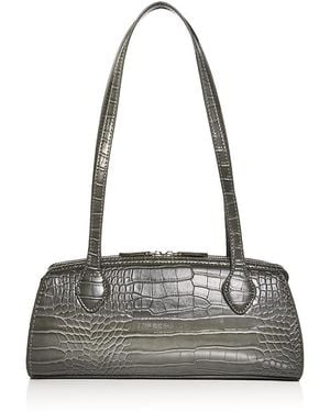 Aqua East West Shoulder Bag - Gray