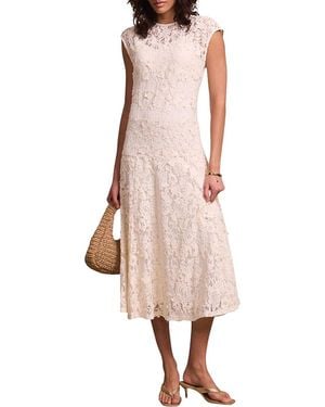 Mint Velvet Lace Maxi Dress - Pink