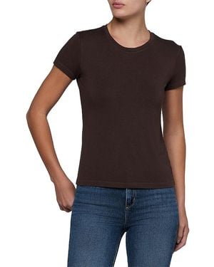 L'Agence Ressi Short Sleeve Crewneck Tee - Black
