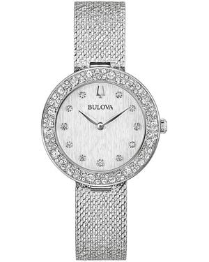 Bulova Classic Phantom Watch, 32Mm - White