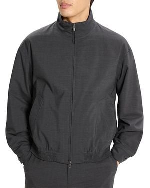 Theory Straight Collar Reversible Moto Jacket - Grey