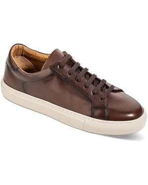 To Boot New York Gavin Leather Lace Up Sneakers - Brown