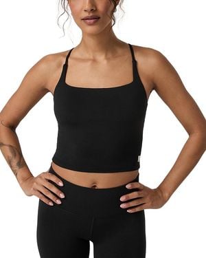 Vuori Allthefeels Strappy Back Tank Top - Black