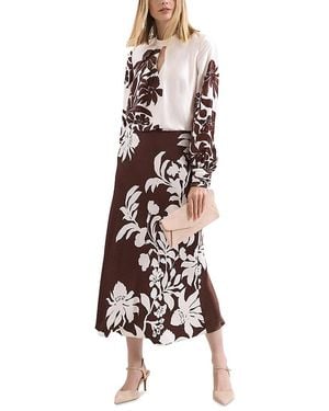 Phase Eight Hattie Satin Skirt - White