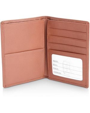 ROYCE New York Leather Rfid-Blocking Passport Case & Wallet - Brown