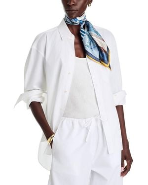 Echo Bookworm Silk Square Scarf - White