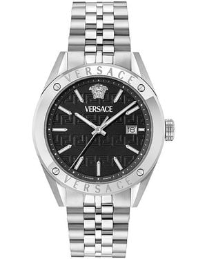 Versace Athletic Watch, 41Mm - Metallic