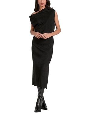 Elan Off Shoulder Sweater Dress - Black