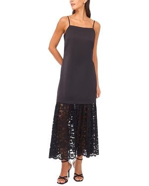Vince Camuto Dress Combo With Lace Skirt - Blue