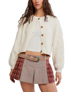 Free People Sherry Pleated Mini Skirt - Multicolor