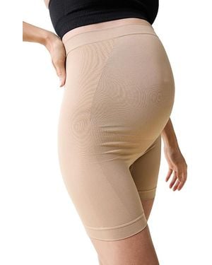 Ingrid & Isabel Shapewear Maternity Shorts, Pack Of 2 - Natural