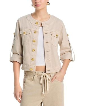 L'Agence Anouk Collarless Jacket - Natural