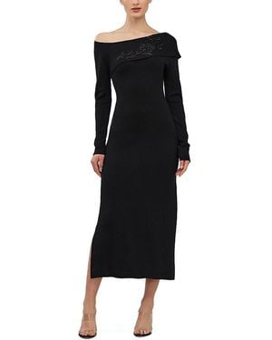 Kay Unger Imani Tea Length Dress - Black