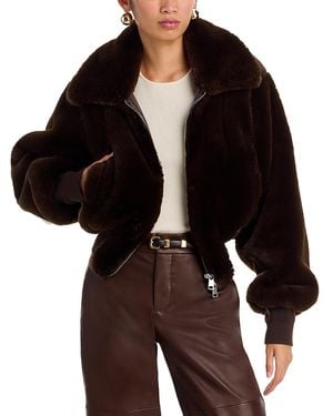 Ronny Kobo Clemence Faux Fur Jacket - Black