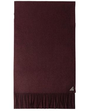 Prada Silk And Cashmere Scarf - Red