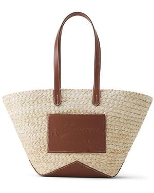 Lanvin Catch Medium Basket Bag - Natural