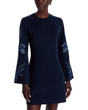 La Fee Maraboutee Knit Mini Dress - Blue