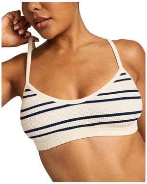 NEGATIVE Waffle Knit Lounge Bralette - Brown