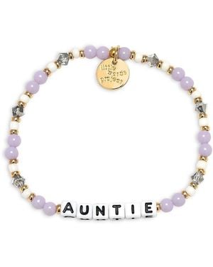 Little Words Project Medium Large Auntie Bracelet - Metallic