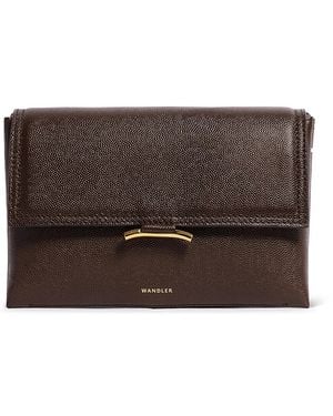 Wandler Ida Trio Mini Leather Crossbody Bag - Brown
