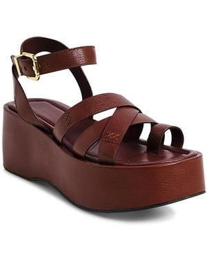 Free People Hazel Platform Sandals - Brown
