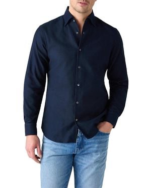 Robert Talbott Morgan Giro Inglese Shirt - Blue