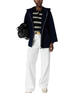 Gerard Darel Patricia Wool Cape Jacket - Black